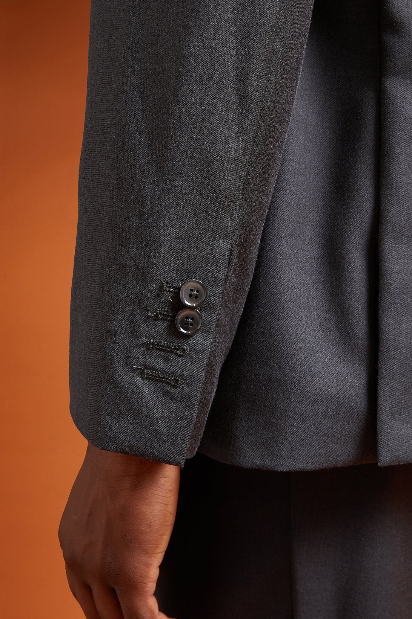 Abito monopetto uomo mix size dk grey image number 3